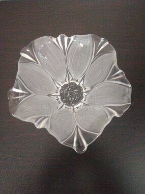 Mikasa Crystal Sunflower Frost Candy or Trinket Dish